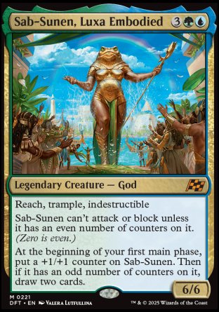 (221) Magic The Gathering Aetherdrift Single: Sab-Sunen, Luxa Embodied Holo Mythic