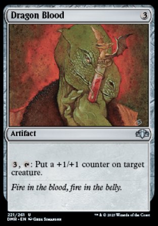 (221) Magic The Gathering Dominaria Remastered Single: Dragon Blood  Uncommon