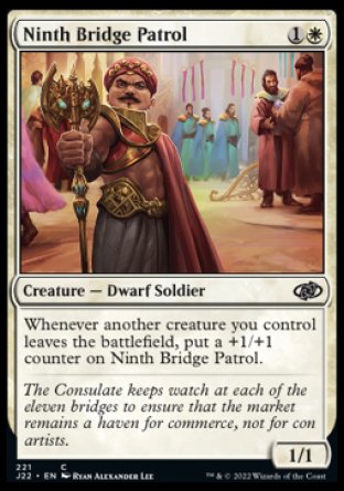 (221) Magic The Gathering Jumpstart 2022 Single: Ninth Bridge Patrol  Common