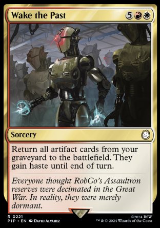 (221) Magic The Gathering Universes Beyond: Fallout Single: Wake the Past  Rare