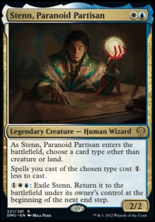 (221) Magic The Gathering Dominaria United Single: Stenn, Paranoid Partisan Holo Rare
