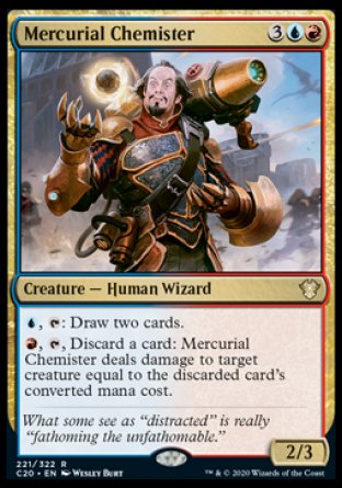 (221/322) Magic The Gathering Commander: Ikoria Single: Mercurial Chemister  Rare