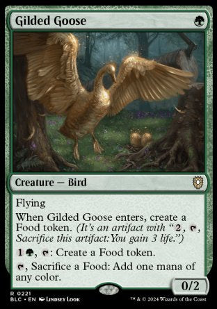 (221) Magic The Gathering Commander: Bloomburrow Single: Gilded Goose  Rare