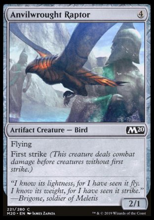 (221/280) Magic The Gathering Core 2020 Single: Anvilwrought Raptor Holo Common