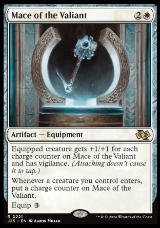 (221) Magic The Gathering Foundations Jumpstart Single: Mace of the Valiant  Rare