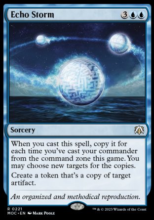 (221) Magic The Gathering Commander: March of the Machine Single: Echo Storm  Rare