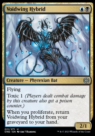 (221) Magic The Gathering Phyrexia: All Will Be One Single: Voidwing Hybrid  Uncommon