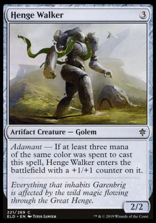 (221/269) Magic The Gathering Throne of Eldraine Single: Henge Walker Holo Common