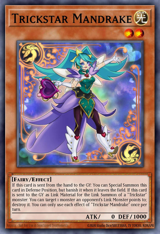 (005) YuGiOh TCG MP19: 2019 Gold Sarcophagus Tin Mega Pack Single: Trickstar Mandrake  Common