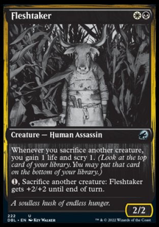 (222) Magic The Gathering Innistrad: Double Feature Single: Fleshtaker  Uncommon