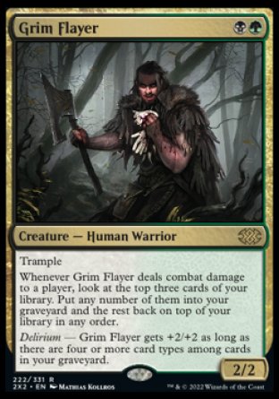 (222) Magic The Gathering Double Masters 2022 Single: Grim Flayer Holo Rare