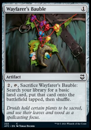 (222) Magic The Gathering Commander: Adventures in the Forgotten Realms Single: Wayfarer's Bauble  Common