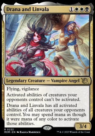 (222) Magic The Gathering March of the Machine Single: Drana and Linvala Holo Rare