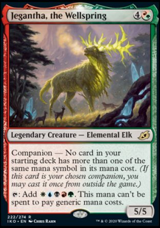 (222) Magic The Gathering Ikoria: Lair of Behemoths: Promos Single: Jegantha, the Wellspring (V.2) Holo Rare
