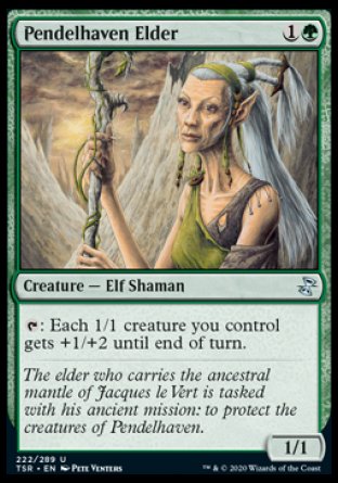 (222/289) Magic The Gathering Time Spiral Remastered Single: Pendelhaven Elder Holo Uncommon