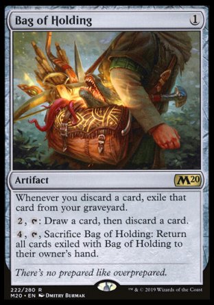 (222/280) Magic The Gathering Core 2020 Single: Bag of Holding Holo Rare
