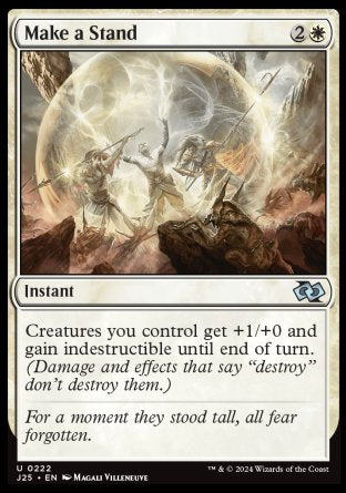 (222) Magic The Gathering Foundations Jumpstart Single: Make a Stand  Uncommon