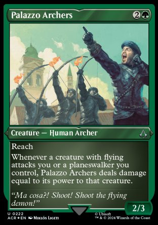 (222) Magic The Gathering Universes Beyond: Assassin's Creed: Extras Single: Palazzo Archers  Uncommon
