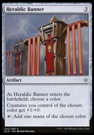 (222/269) Magic The Gathering Throne of Eldraine Single: Heraldic Banner  Uncommon
