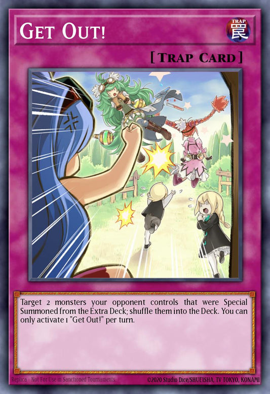 (137) YuGiOh TCG MP20: 2020 Tin of Lost Memories Mega Pack Single: Get Out!  Ultra Rare