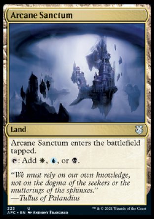 (223) Magic The Gathering Commander: Adventures in the Forgotten Realms Single: Arcane Sanctum  Uncommon