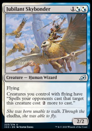 (223/274) Magic The Gathering Ikoria: Lair of Behemoths Single: Jubilant Skybonder Holo Uncommon
