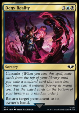 (223) Magic The Gathering Universes Beyond: Warhammer 40000 Single: Deny Reality  Common