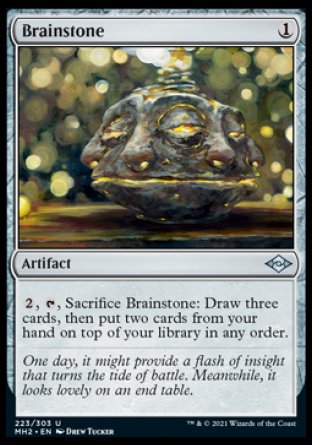 (223) Magic The Gathering Modern Horizons 2 Single: Brainstone Holo Uncommon