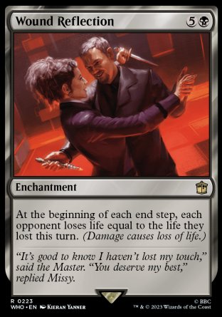 (223) Magic The Gathering Universes Beyond: Doctor Who Single: Wound Reflection Holo Rare