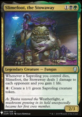 (205) Magic The Gathering The List Single: Slimefoot, the Stowaway  Uncommon