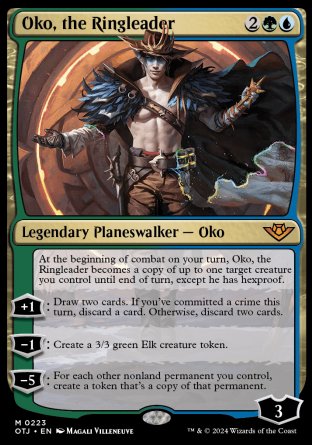 (223) Magic The Gathering Outlaws of Thunder Junction Single: Oko, the Ringleader  Mythic