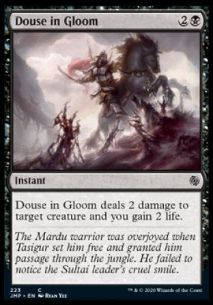 (223) Magic The Gathering Jumpstart Single: Douse in Gloom  Common