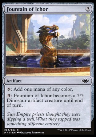 (223/254) Magic The Gathering Modern Horizons Single: Fountain of Ichor Holo Common