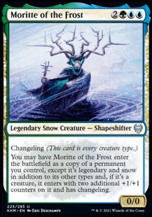 (223/285) Magic The Gathering Kaldheim Single: Moritte of the Frost Holo Uncommon