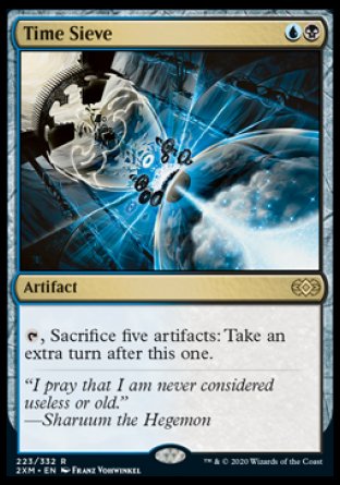 (223/332) Magic The Gathering Double Masters Single: Time Sieve  Rare