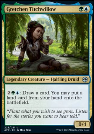 (223) Magic The Gathering Adventures in the Forgotten Realms Single: Gretchen Titchwillow Holo Uncommon