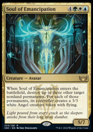 (223) Magic The Gathering Streets of New Capenna Single: Soul of Emancipation  Rare