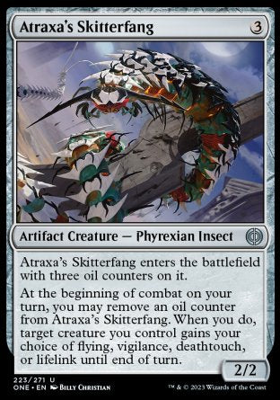 (223) Magic The Gathering Phyrexia: All Will Be One Single: Atraxa's Skitterfang Holo Uncommon