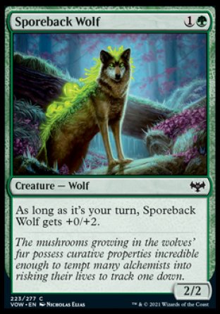 (223) Magic The Gathering Innistrad: Crimson Vow Single: Sporeback Wolf  Common