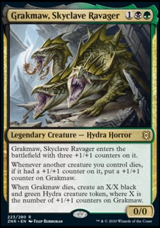 (223) Magic The Gathering Zendikar Rising: Promos Single: Grakmaw, Skyclave Ravager (V.1)  Rare