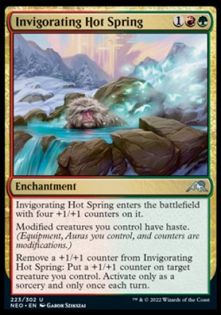 (223) Magic The Gathering Kamigawa: Neon Dynasty Single: Invigorating Hot Spring Holo Uncommon