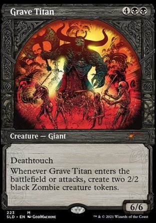 (223) Magic The Gathering Secret Lair Drop Series Single: Grave Titan Holo Mythic