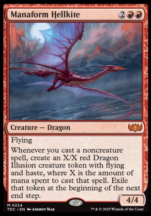 (224) Magic The Gathering Commander: Tarkir: Dragonstorm Single: Manaform Hellkite  Mythic