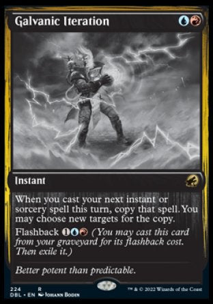 (224) Magic The Gathering Innistrad: Double Feature Single: Galvanic Iteration Holo Rare