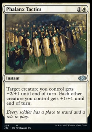 (224) Magic The Gathering Jumpstart 2022 Single: Phalanx Tactics  Uncommon