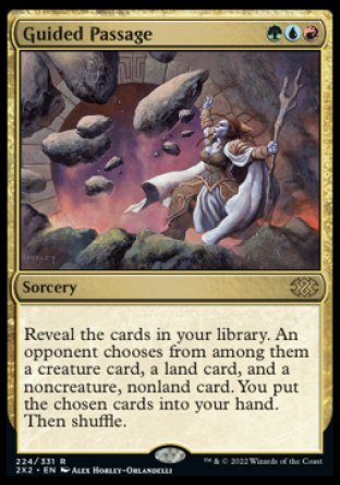 (224) Magic The Gathering Double Masters 2022 Single: Guided Passage Holo Rare