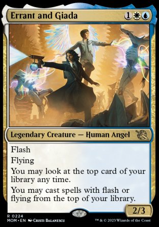 (224) Magic The Gathering March of the Machine Single: Errant and Giada  Rare