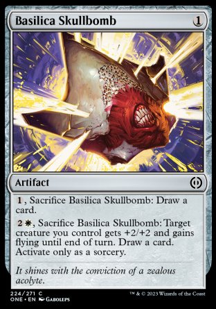 (224) Magic The Gathering Phyrexia: All Will Be One Single: Basilica Skullbomb  Common