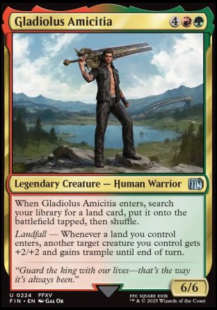 (224) Magic The Gathering Magic: The Gathering - FINAL FANTASY Single: Gladiolus Amicitia Holo Uncommon