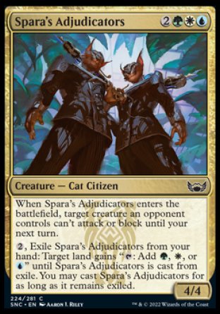 (224) Magic The Gathering Streets of New Capenna Single: Spara's Adjudicators Holo Common